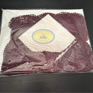 Vintage Keeco Placemats And Napkins Wine Burgundy Set Of 2 SEALED